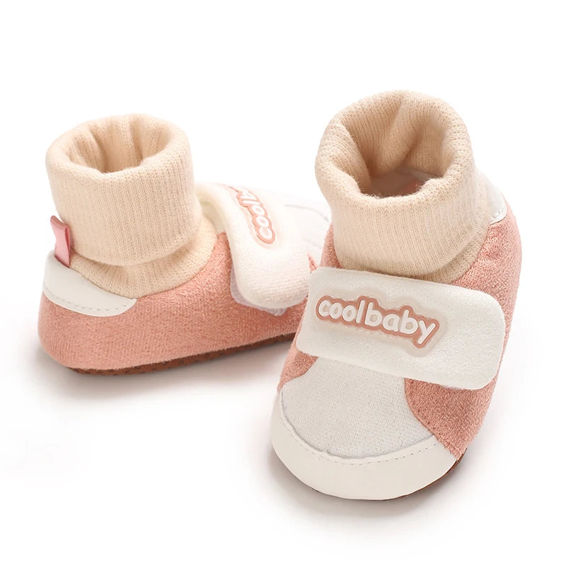 PINK Super Cute Winter Snow Baby Boots Cute Bear Warm Booties For Kids Soft Sole Infant Newborn Toddler Baby Girl Shoes