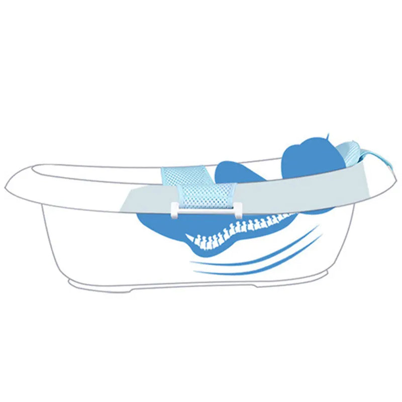 Adjustable Anti-Slip Bathing Mat for Babies Child-Friendly Sitting and Lying Bath Net Baby Bathing Stand Floating Pad