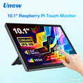 Unew 10.1 inch 1280x800 IPS Touch Raspberry Monitor HDMI Type-C Display for Raspberry Pi 5 4 4B/3B/3A+/2B/B+/A+