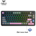 AULA S75 Pro Gaming Mechanical Keyboard 75% Hot Swappable RGB Backlit 4000mAh PBT Keycaps Wireless Keyboard with LED Screen Knob