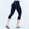 KEEP THAT PUMP Yoga Capri Pants Women's Gym Leggings Workout Low Waist Seamless Fitness Clothes Printed Lifting Hip Pant
