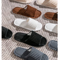 Men's open Toed Slippers Autumn and Winter Indoor Anti slip Breathable Bedroom Silent Couple's home Shoes for Srping and Autunm