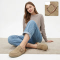 Crestar Genuine Suede Clogs For Women Fashion Cork Footbed Leather Mules Slip On With Adjustable Buckle Lady Memory Foam Slipper