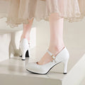 2025 Women's Black High Heels Spring Casual Shoes Women's High Heels Solid Color Wedge Shoes Plus Size High Heels Size 34-42