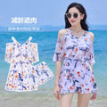 Japanese Style Women's Swimsuit New Printed Off-shoulder | SAMAG