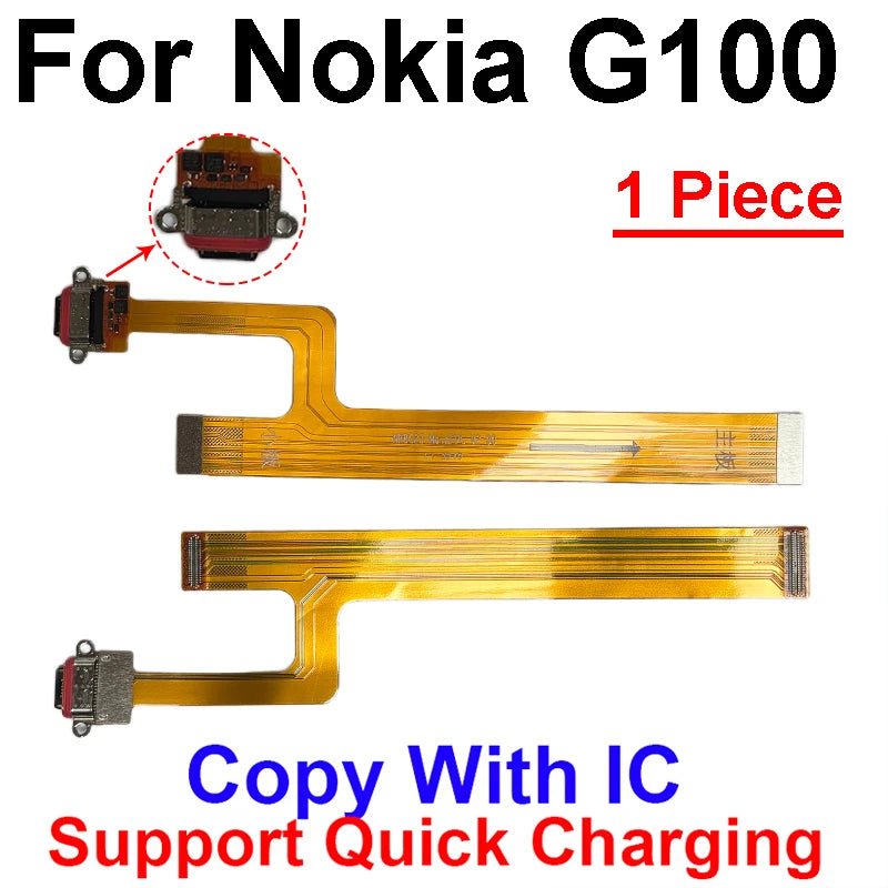 USB Charging Board Dock Port Flex Cable For Nokia XR20 XR21 X30 USB Charger Connector Flex Cable Board Ribbon Repair Parts