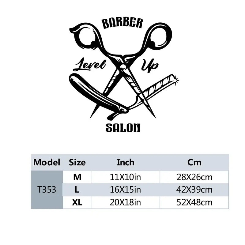 Barbershop Sticker Waterproof Vinyl Wallpaper Home Decor Removable Decor Wall Decals