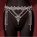 Sexy High End Belly Dance Waist Chain for Womens Handmade Rhinstone Diamond Accessories Female Ballroom Performance Jewelry Belt