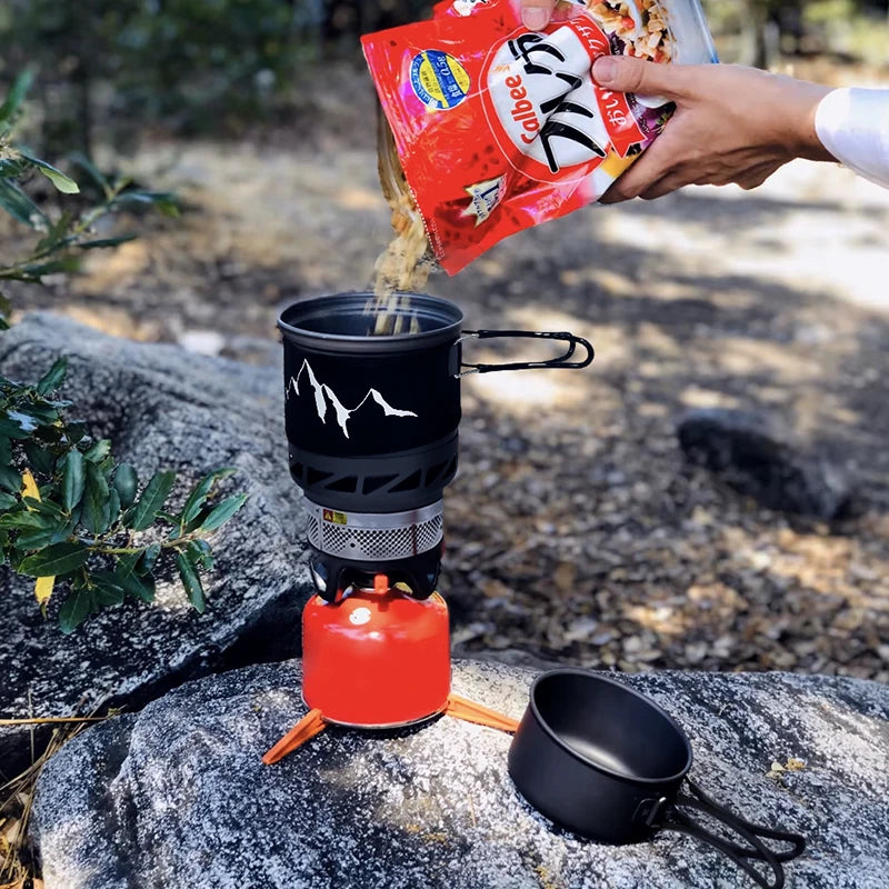 Camping Cooking Set Stove Pot Pan Cookware Outdoor | SAMAG