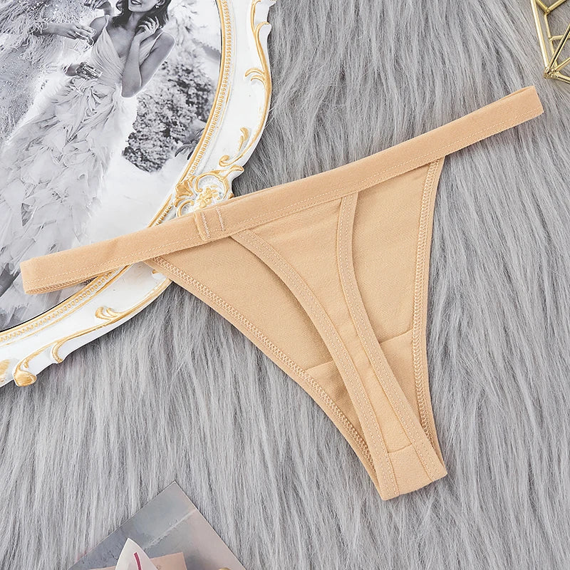 100 Pcs Sexy Women Cotton G String Thongs Low Waist Seamless Female Underpants Comfortable Elasticity Breathable Lingerie