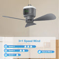 Portable Ceiling Fans Outdoor Camping Ceiling Fan Air Circulator 12000mAh Rechargeable Electric Fan for Home with Light Remote