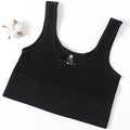Women's Ribbed Bra Seamless Tank Top Comfort Sports Bralette Wireless Activewear Underwear Stretchy Vest Lingerie Intimates M-XL