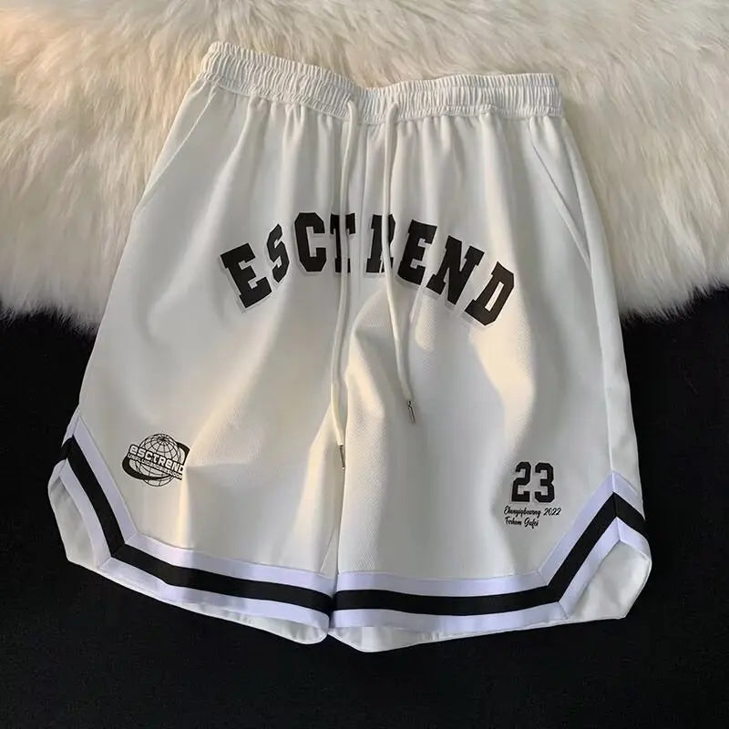 Summer American basketball shorts, cropped shorts, men's and women's breathable sports pants, big size, versatile and loose