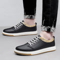 Men's Genuine Leather Business Shoes Handmade High Quality Casual Leather Oxford Business Work Shoes Coffee Lace-up Comfy Shoes