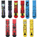 5 Pairs Marvel Socks Funny Men Anime Spider Man Iron | SAMAG