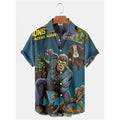 Summer Men's Hawaiian Shirt Movie Figures Horror Vintage | SAMAG