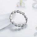 Modian Fashion Classic Cubic Zirconia Jewelry Real 925 sterling silver Love Hearts Ring Eternity Simulated Ring Bands Jewelry