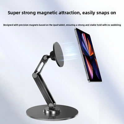 Metal Magnetic Tablet Stand Holder Pad Folddable Suitable | SAMAG