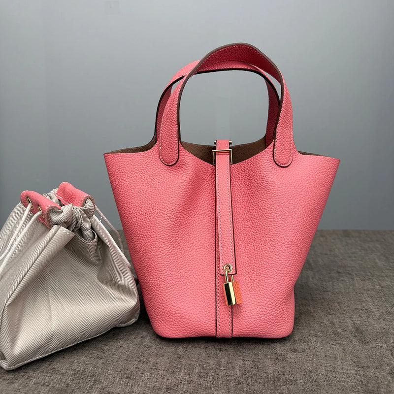MENDY Women Bags Handbags Bucket Bag 18/22 Big Small Fashion Tote Bag Genuine Leather Luxury Quality Designers Lady Hand Bags