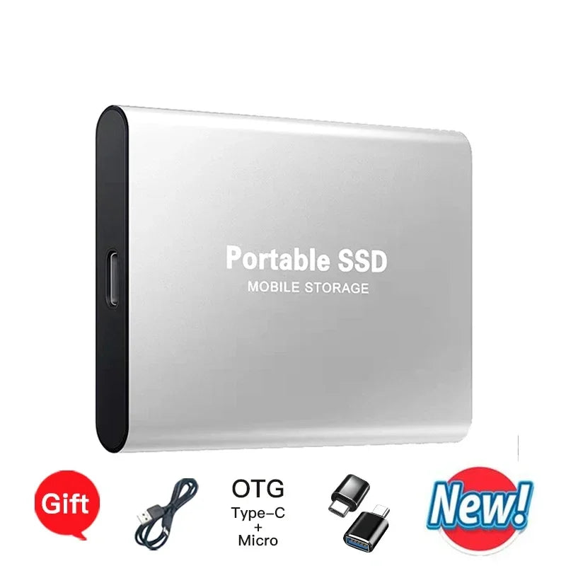 New Arrival Portable SSD USB3.2 Type-C High-speed Solid State Drive External Storage Hard Disk  ﻿