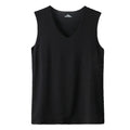 Men'S Top Men'S Summer Multi Color Sleeveless Vest Men'S Summer Ice Silk Traceless Thin Breathable Color V-Neck Sleeveless Top