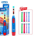 Oral B DB5510K Electric Toothbrush Children Rotary Teeth Brush Soft Bristles 2Min Timer Waterproof Battery Powered For 3-12 Ages