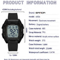 SANDA 6506 Men's Electronic Watches Stopwatch Alarm 5ATM Waterproof Sports Digital Watch for Men Luxury Shockproof Clock Reloj