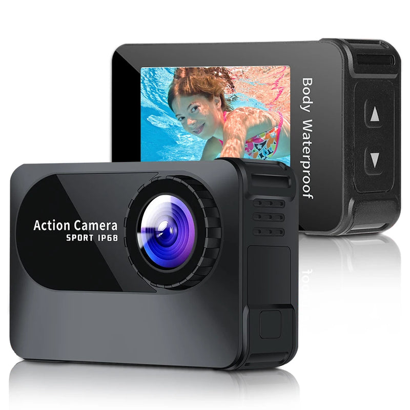 New 4K Ultra HD WiFi Action Camera 2.0 Inch Screen 1080P 10M 150D Underwater Body Waterproof Camera Helmet Video Recording