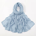 2024 Muslim Modal Rayon Cotton Hijab Shawls For Women Plain Scarf Big Size Headscarf Islamic Turban Headband 190*85cm