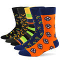 5 Pairs Men's Dress Socks Plus Large Size， Combed Cotton | SAMAG