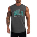 Muscleguys Sports Tank Top Men's Cotton Spring and Summer Thin Seamless Waistcoat Casual Sleeveless Wide Shoulder T-shirt