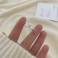 925 Sterling Silve Love Heart Hollowed Out Ring For Women Girl Extremely Fine Korea Ins Jewelry Gift Dropshipping