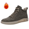 High End Brand Winter Hot Selling Men's High Top Shoes Street Trend Cotton Oxford Shoes Men's Genuine Leather Casual Shoes