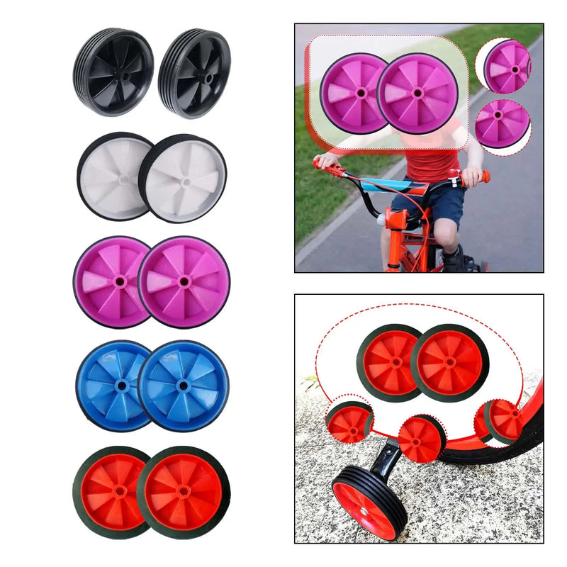 Bicycle Training Wheels for Kids Support Rear Wheels Auxiliary Wheels Mute Fashion 12 in to 20 in for Riding Bicycling Biking