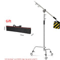 SH 2.9m Light Stand With Stainless Steel Kit Cross Arm  With Weight Bag Photo Studio Accessories Extension Telescopic Rod 2.49M