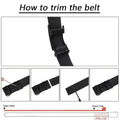 Men's Belt Automatic Metal Buckle Nylon Canvas Webbing Belt Outdoor Work Belt, Nylon Belt With Click Buckle YD614