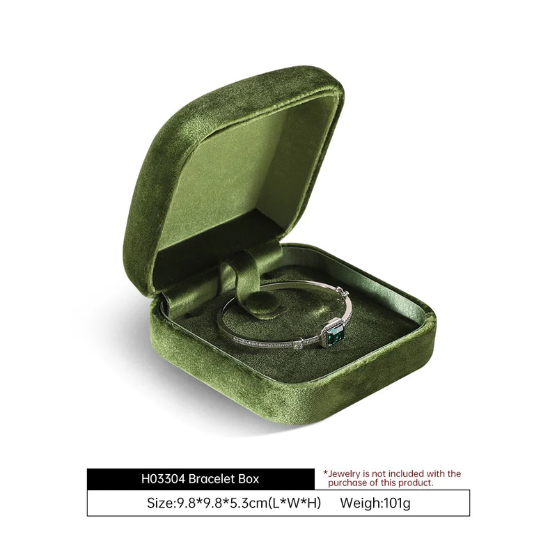 Yinbeini Wedding Ring Box Velvet Jewelry Box Collection Bracelet Necklace Pendant Storage Case Jewelry Display Organizer H030