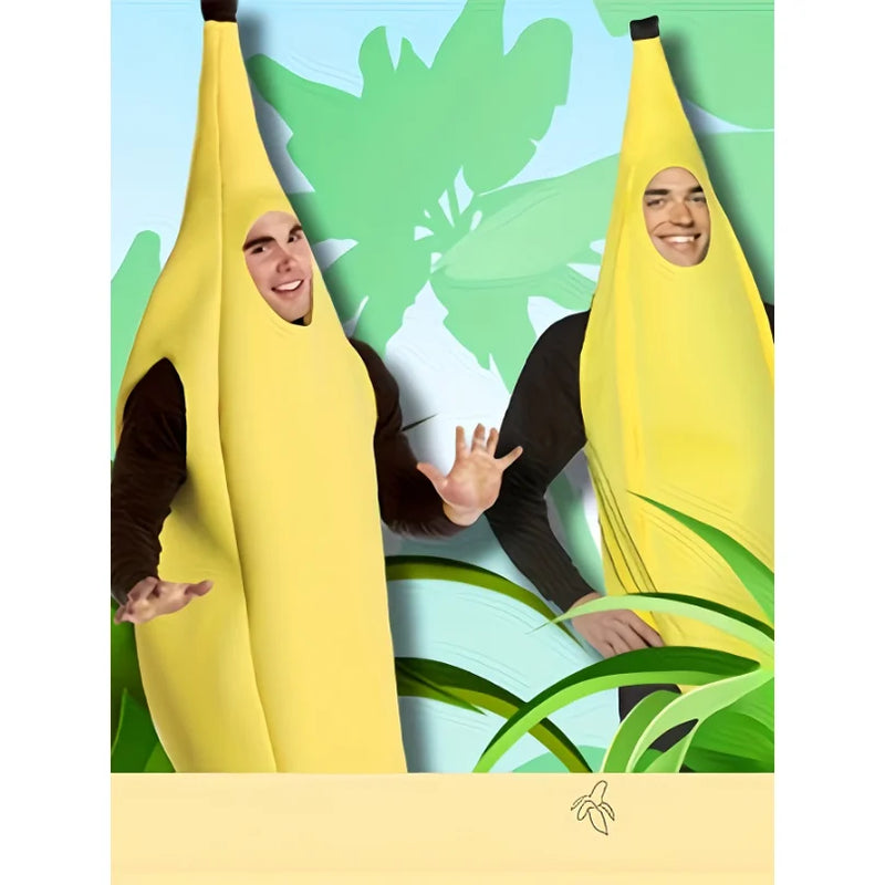 Lightweight Banana Costume, Breathable Summer Outfit, Fun Cosplay for party , Pool Party, Carnival & Prank