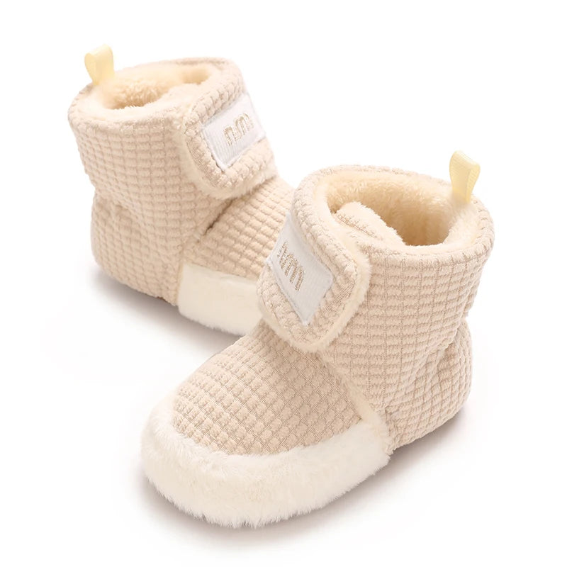 Winter Boots For Baby Boys And Girls Snow Soft Sole Anti Slip And Warm Flat Shoes Baby's First Walking Baby Shoes Boots 0-18