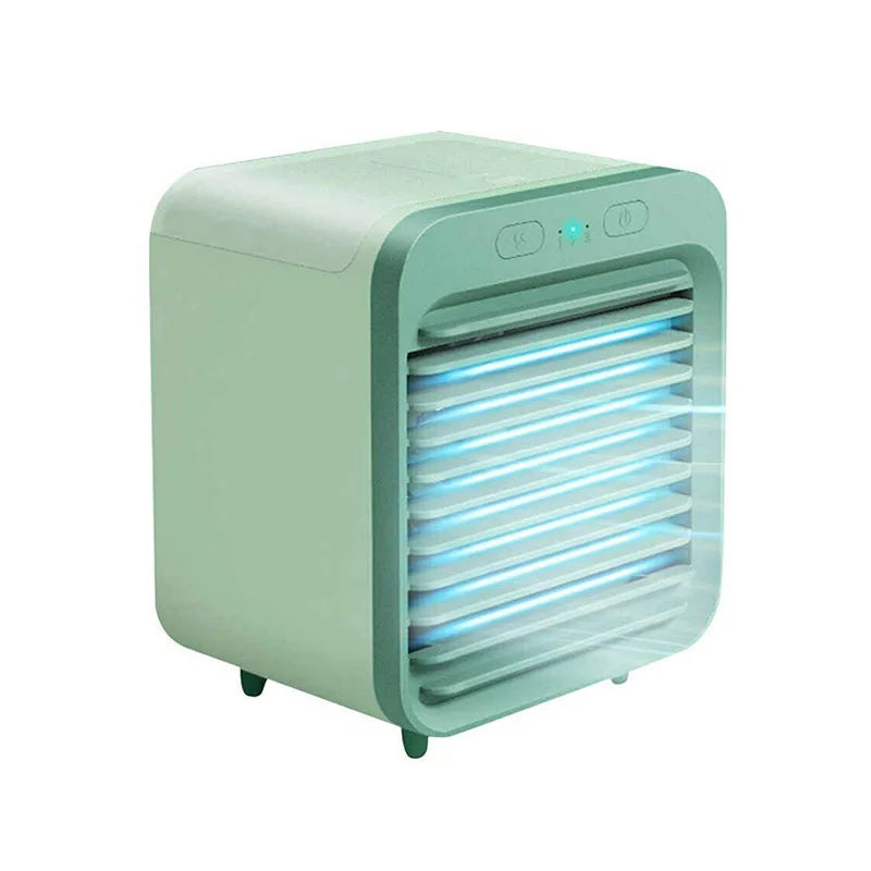 2026 Portable Mini Air Conditioner Desktop Fan USB Rechargeable Air Cooler Table Cooling Mist Fan Humidifier for Office Home