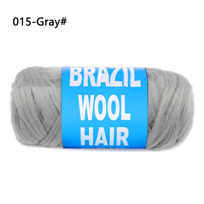 1pcs Brazilian Wool Hair Synthetic Crochet Hair Extensions for Women African Hair Yarn for Natural Black, Jumbo Braids