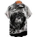 God Jesus Mary Hawaiian Shirts For Men's Crucified | SAMAG