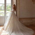 Classic Strapless Wedding Dresses for Bride Lace - View 3 | SAMAG