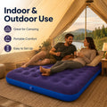 Inflatable Air Mattress Bed with Built - in Pump, Flocked - View 2 | SAMAG