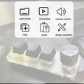 Mini Keyboard 3 Keys 1 Knob RGB Programming Macro Mechanical Keyboard Gaming Custom Switch Portable Keypad For Photoshop