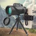 Professional 80x100 HD Monocular Telescope w/ Phone Adapter & Tripod, BAK4 Prism for Bird Watching, Hunting, Night Vision