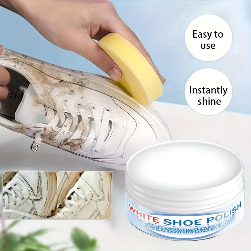 Fasilawei Multi-Use Shoe Furniture Polish - Synthetic White Sneaker Care & Repair Restoration Cream