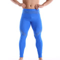 Men Long Johns Summer Ice Silky Mesh Pants Breathable Soft Sleep Wear Bottoms Tight Male Long Underwear Leggings Pajamas