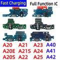 Dock USB Charger Board Port Connector Charging Flex Cable For Samsung Galaxy A20 A21 A22 A23 A24 A25 A26 A21S A202F A207F US EU