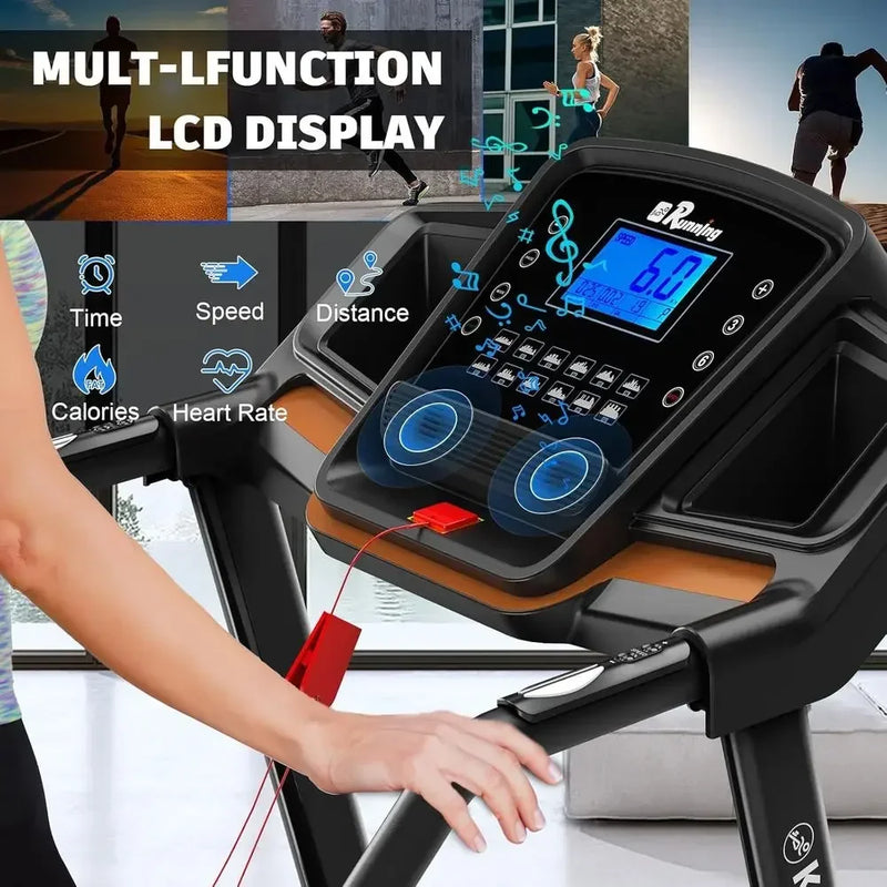 3.5HP Treadmill with Incline, 330 lb Capacity, Bluetooth - View 5 | SAMAG